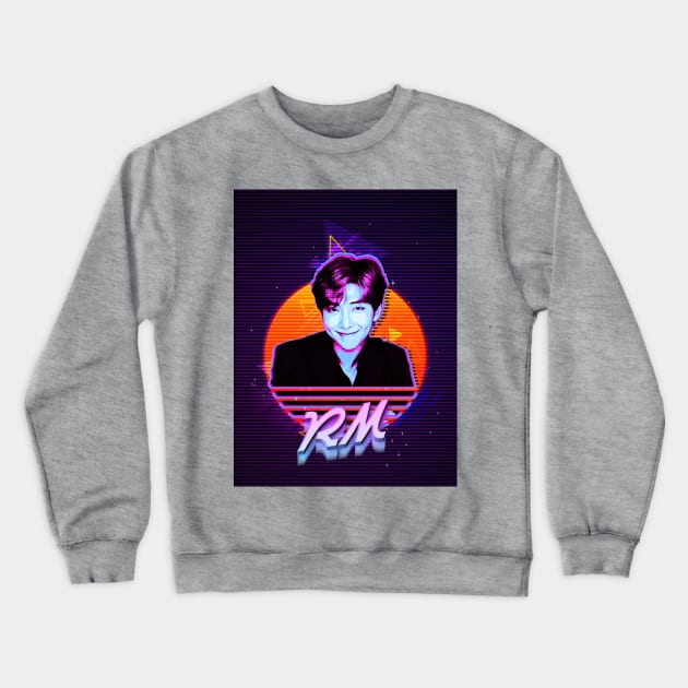 Kim Namjoon Retro Crewneck Sweatshirt by NotoriousMedia